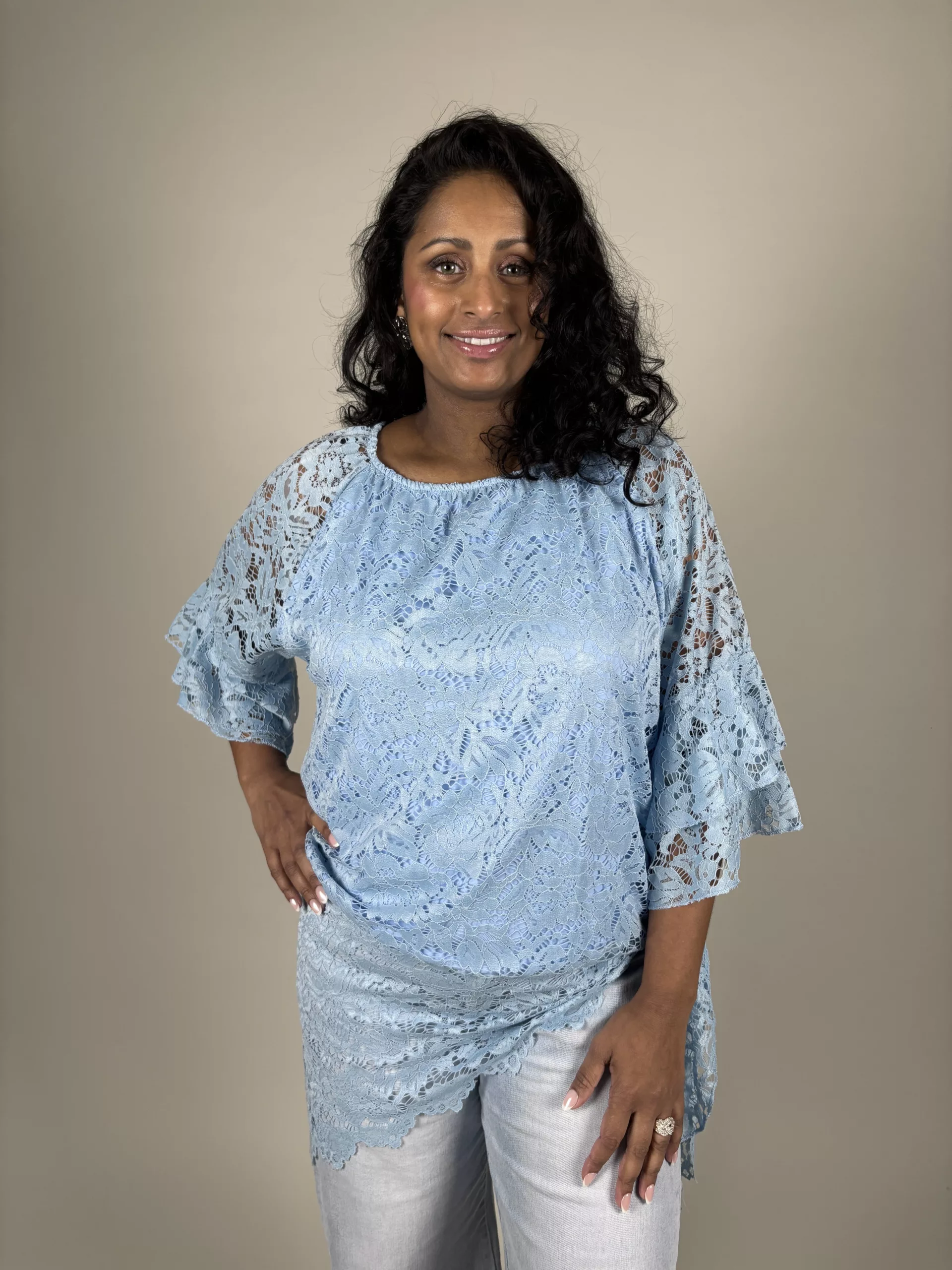 Camicia Blus Rosalia Blå
