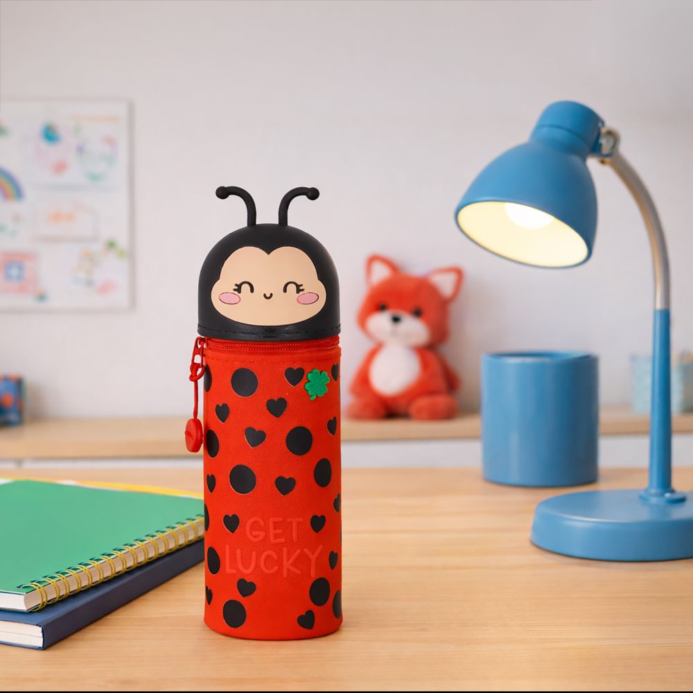 Penalhus af silikone, Kawaii, Ladybug - 6