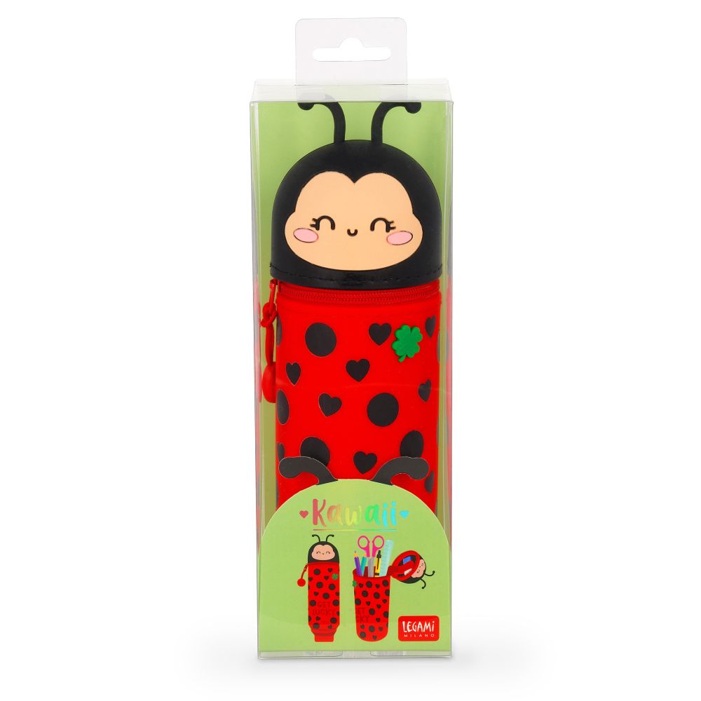 Penalhus af silikone, Kawaii, Ladybug
