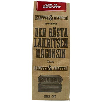 Klepper & Klepper Söt lakrits, 200 g