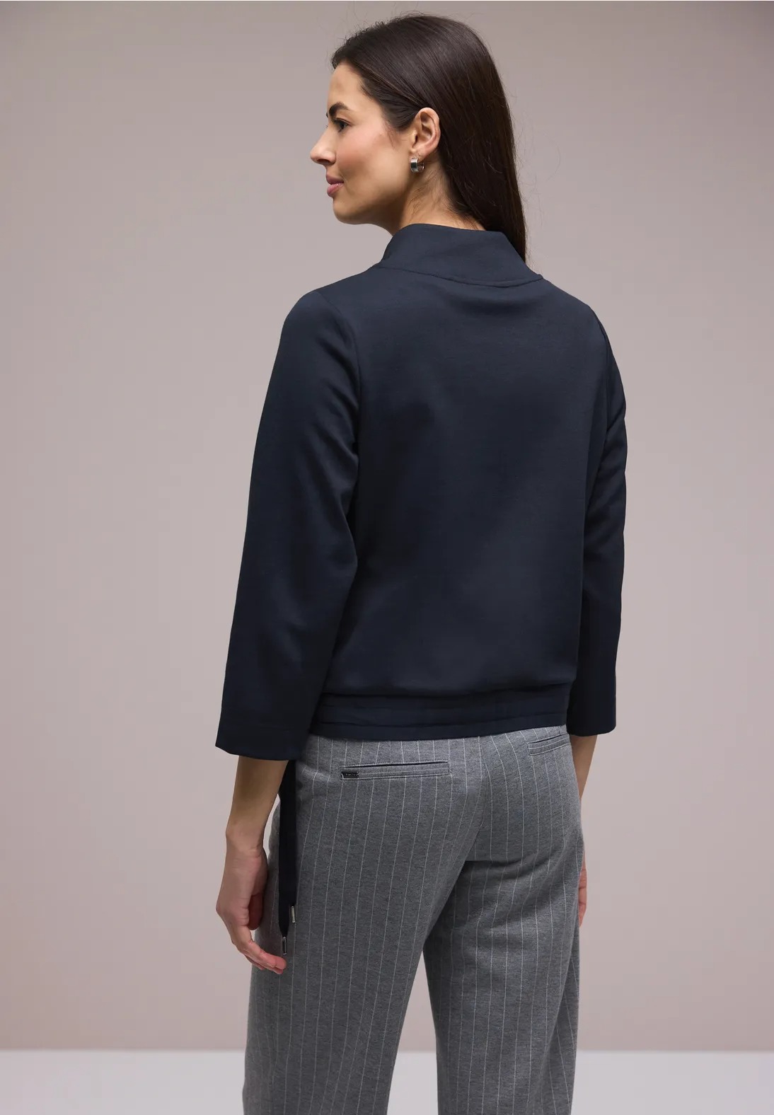 LTD QR Zipper Jacket - Shadowed Navy - Street One - 4