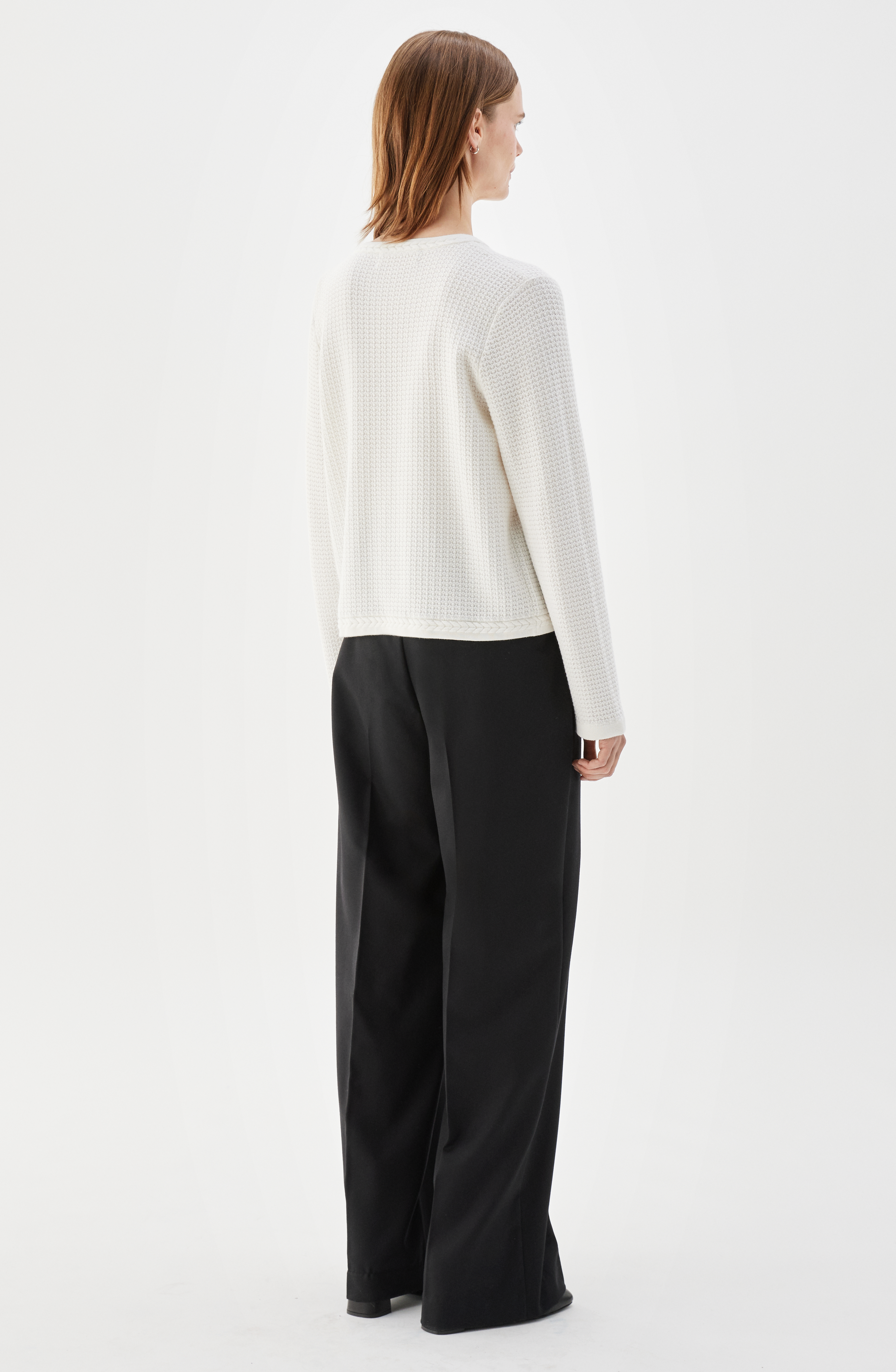 Busnel Estelle Cardigan,  Ecru - 4