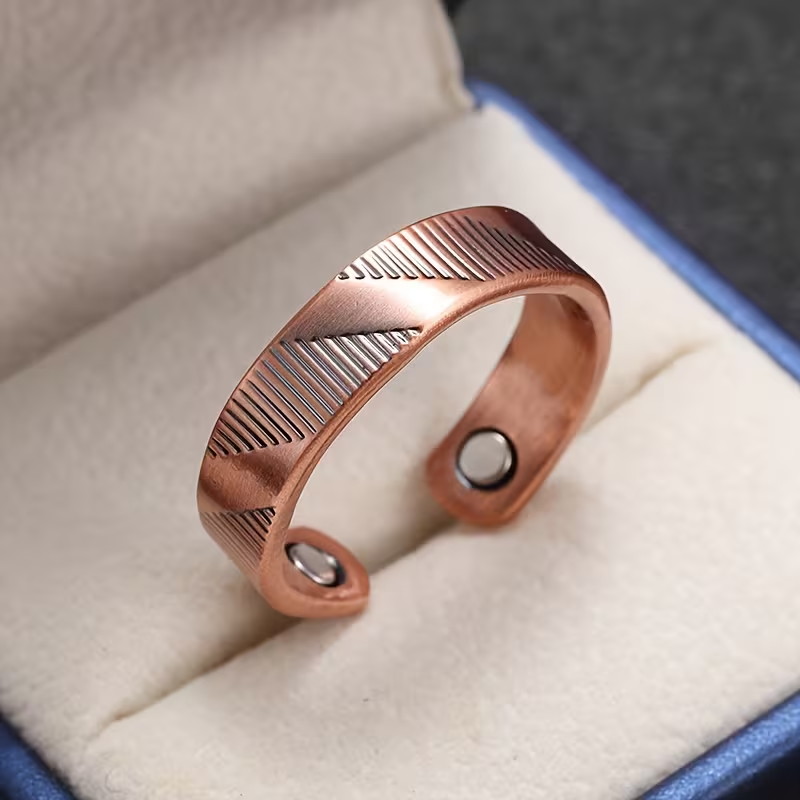Ring i Koppar med Magneter - 7