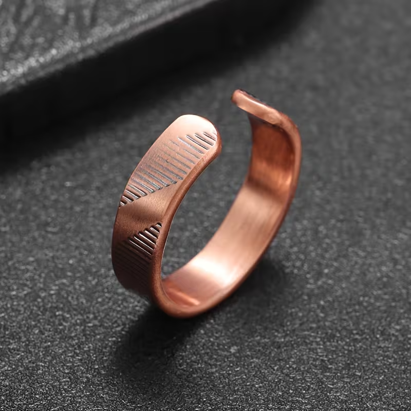 Ring i Koppar med Magneter - 6