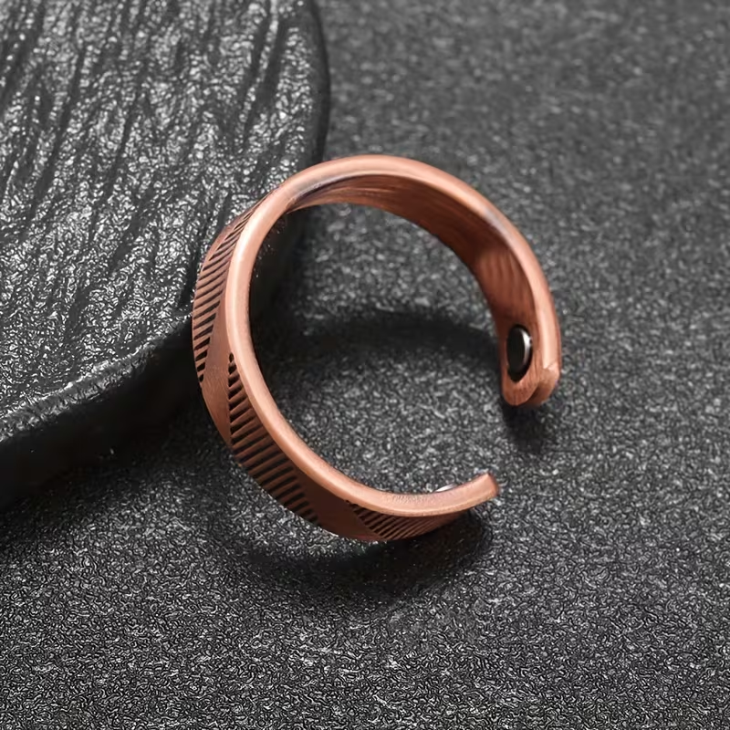 Ring i Koppar med Magneter - 5