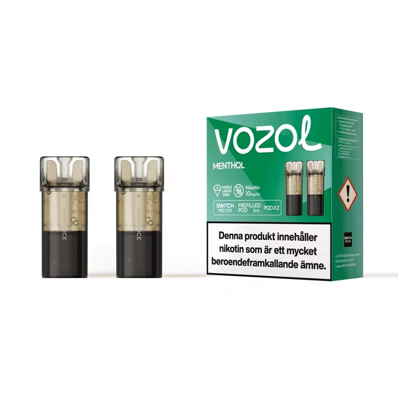 Vozol Switch prefyllda poddar 2-pack –10 mg  - 5