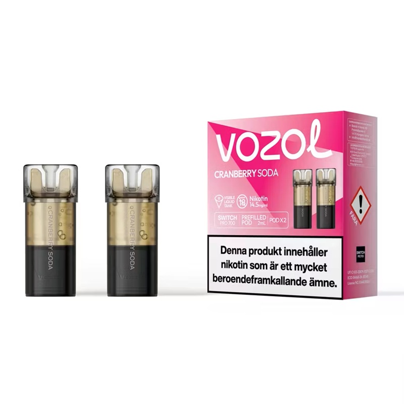 Vozol Switch prefyllda poddar 2-pack - 14,5 mg - 7
