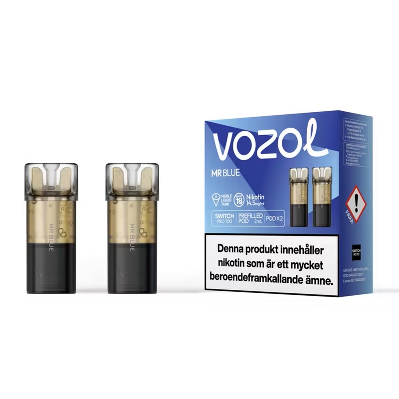 Vozol Switch prefyllda poddar 2-pack - 14,5 mg - 6