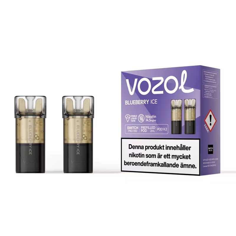 Vozol Switch prefyllda poddar 2-pack - 14,5 mg - 8