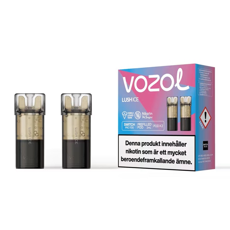 Vozol Switch prefyllda poddar 2-pack - 14,5 mg - 2