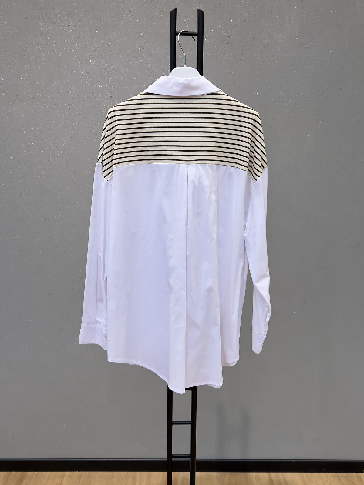 Shirt white/khaki - 2