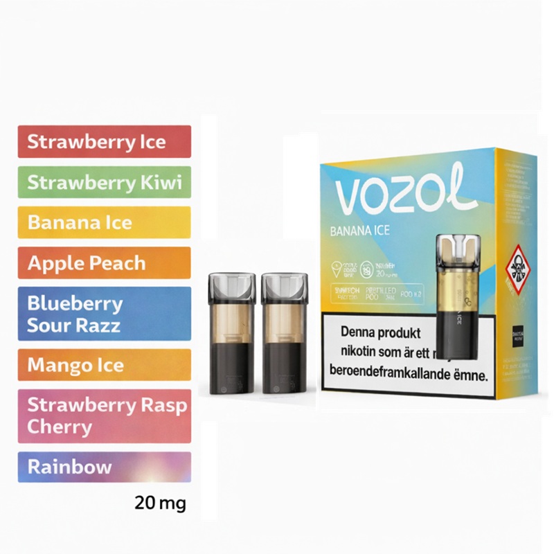 Vozol Switch Prefyllda Poddar 2-pack - 20 mg