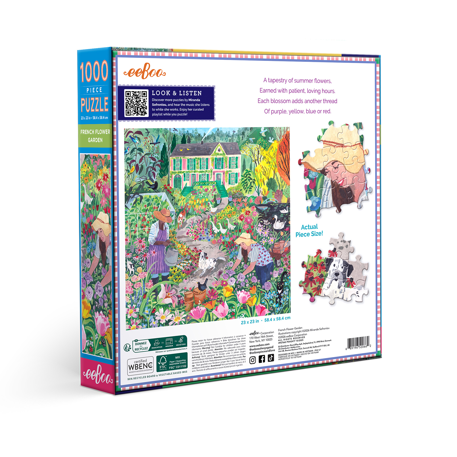 French Flower Garden : Pussel 1000 bitar - 3