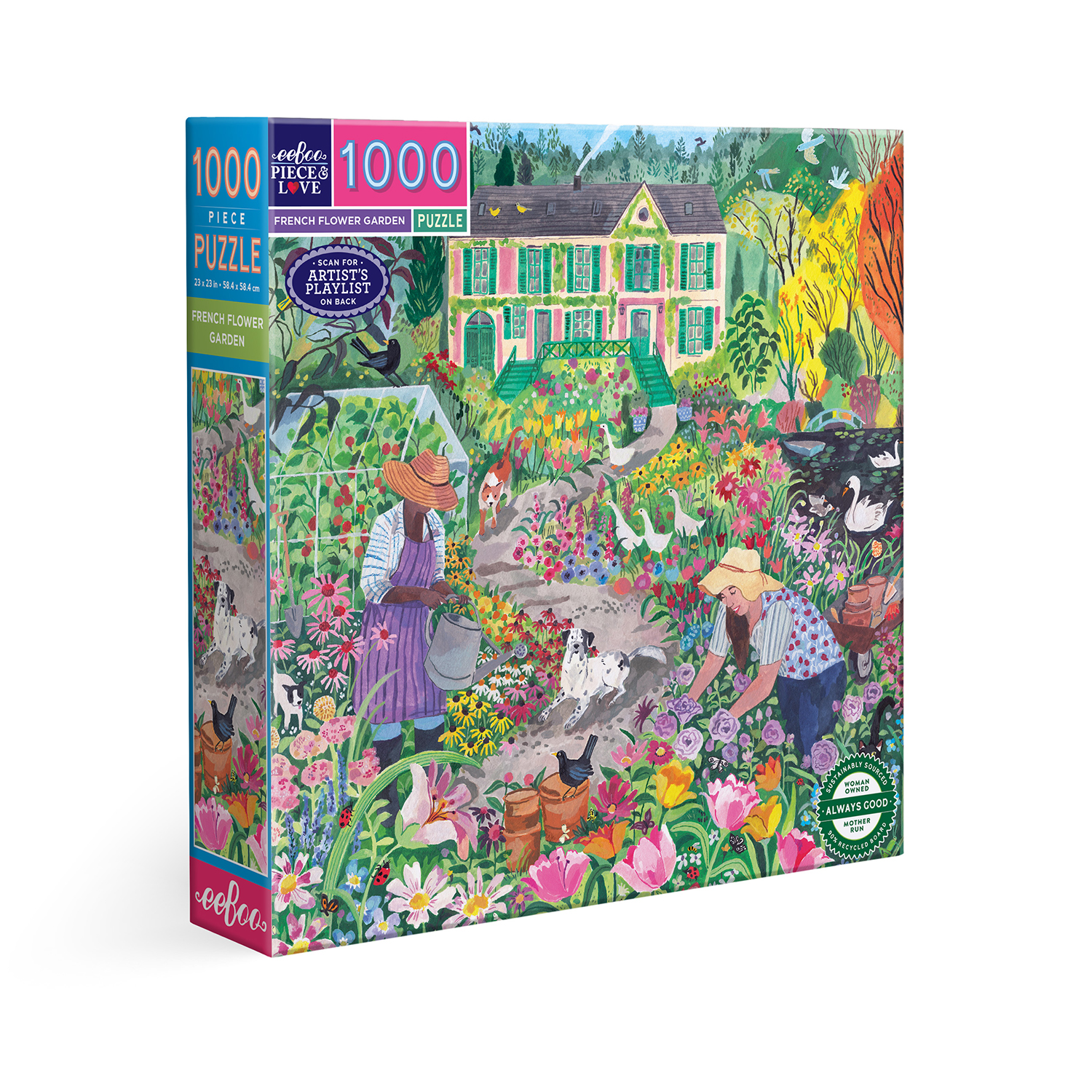 French Flower Garden : Pussel 1000 bitar - 2