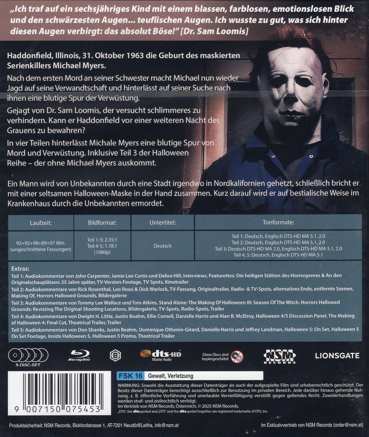 Halloween 1-5 (ej svensk text) (Blu-ray) - 2