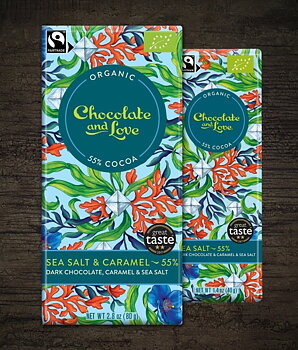 Chocolate and Love Sea Salt & Caramel 55% EKO, 80 g