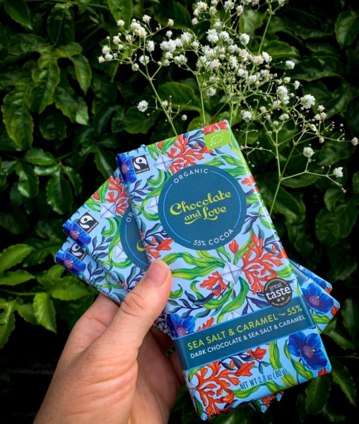 Chocolate and Love Sea Salt & Caramel 55% EKO, 80 g - 3