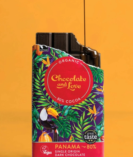 Chocolate and Love Mörk choklad Single origin Panama 80% EKO, 80 g - 3