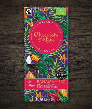 Chocolate and Love Mörk choklad Single origin Panama 80% EKO, 80 g