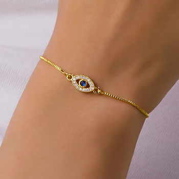 Armband med Cubic Zirconia och i 18K Guldplätering 