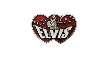 Elvis buckle - "king of rock"