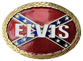 Elvis Buckle -Flag