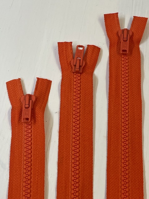 Orange dubbel dragkedja - 2