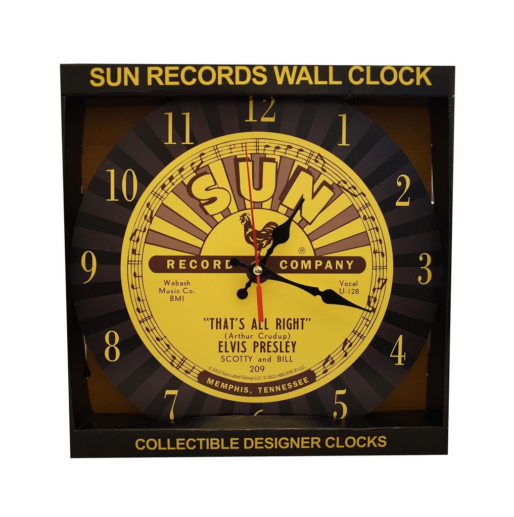 Sun Record klocka - Elvis  - 2