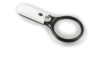 Magnifying glass with light