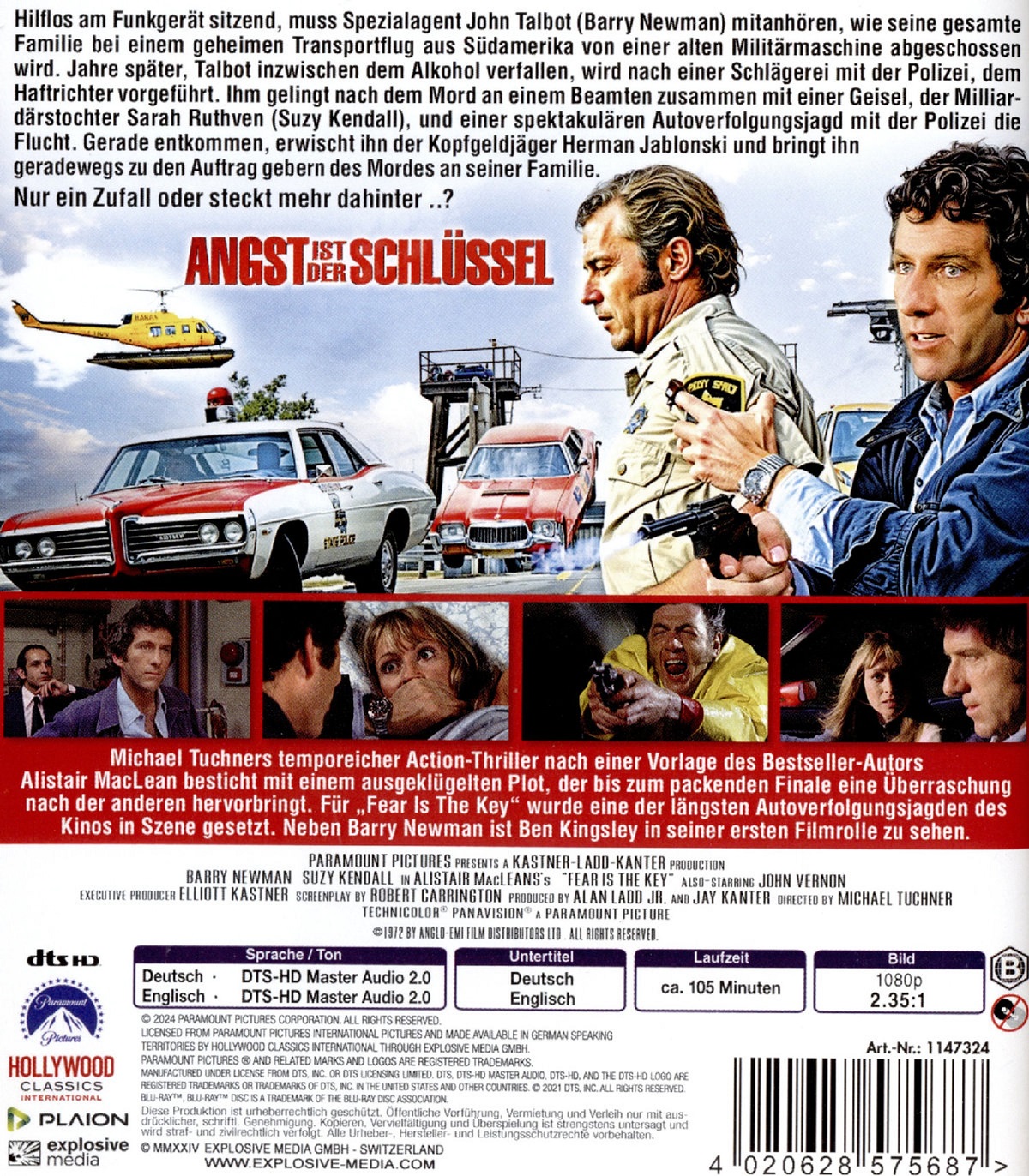 Fear Is the Key (ej svensk text) (Blu-ray) - 2