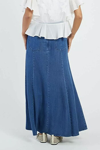 Derhy - Debbie Long Skirt Denim Blue
