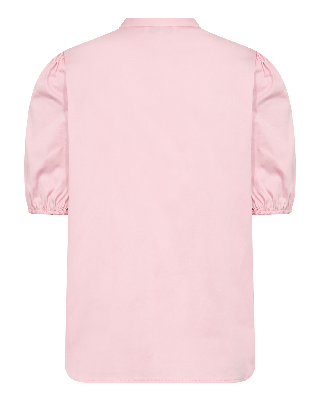 Blus Isla Solid1 kort ärm & smock ljusrosa - 2