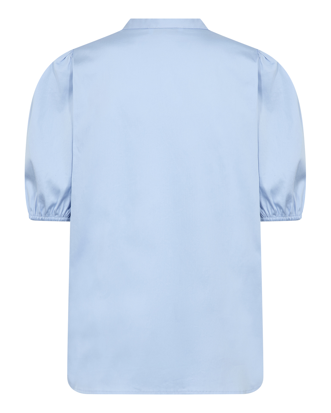 Blus Isla Solid1 kort ärm & smock ljusblå - 2