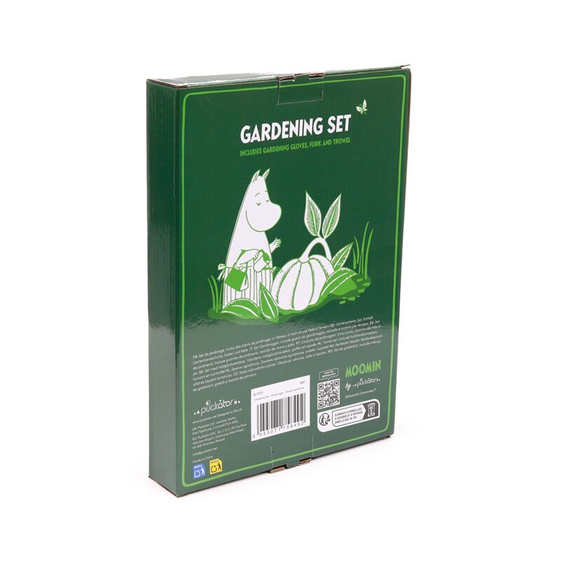Moomin 3-Pack Garden Set - Planting Shovel, Hand Grip &amp; Gloves - 3