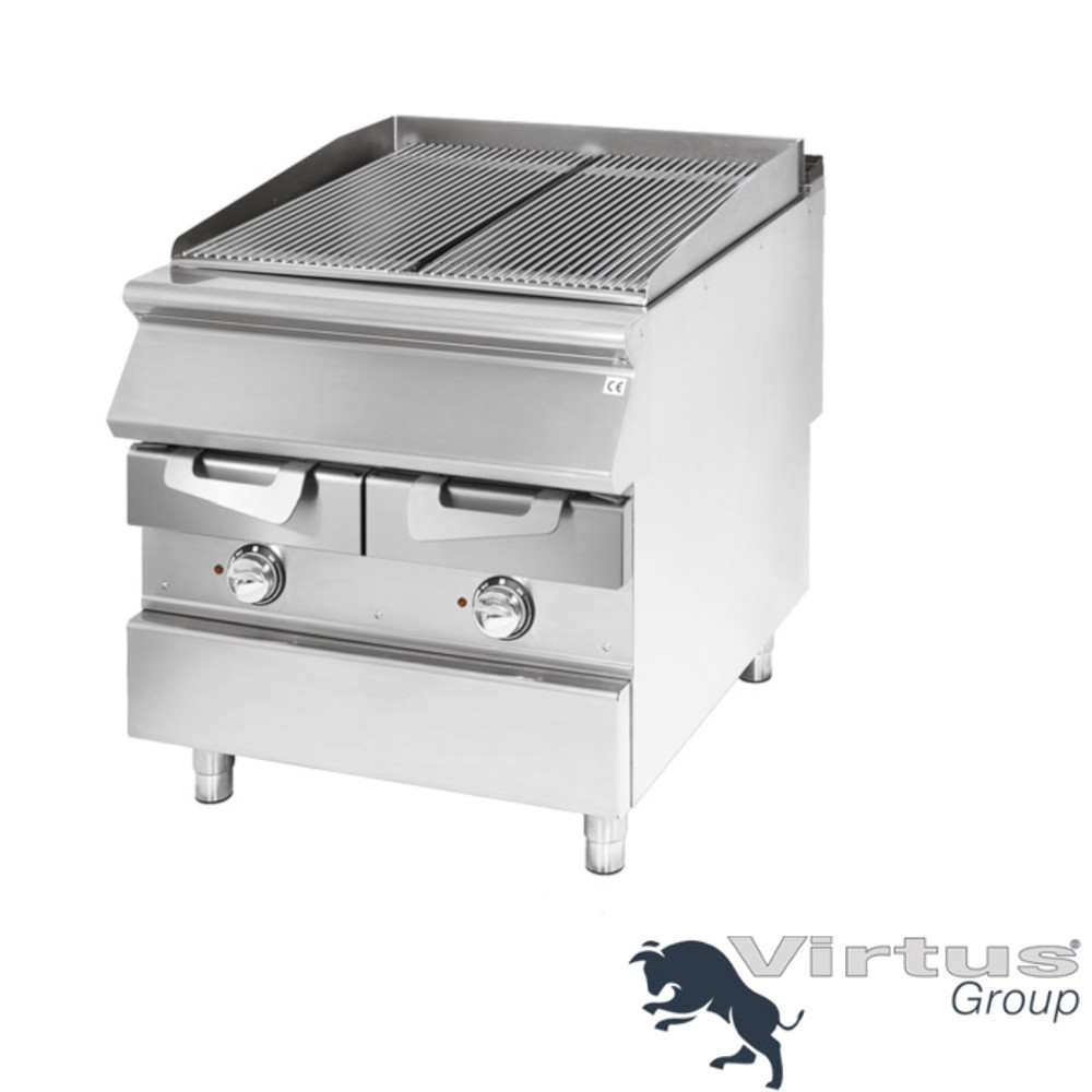 Vattengrill, elektrisk, 2 zoner, kött/fisk