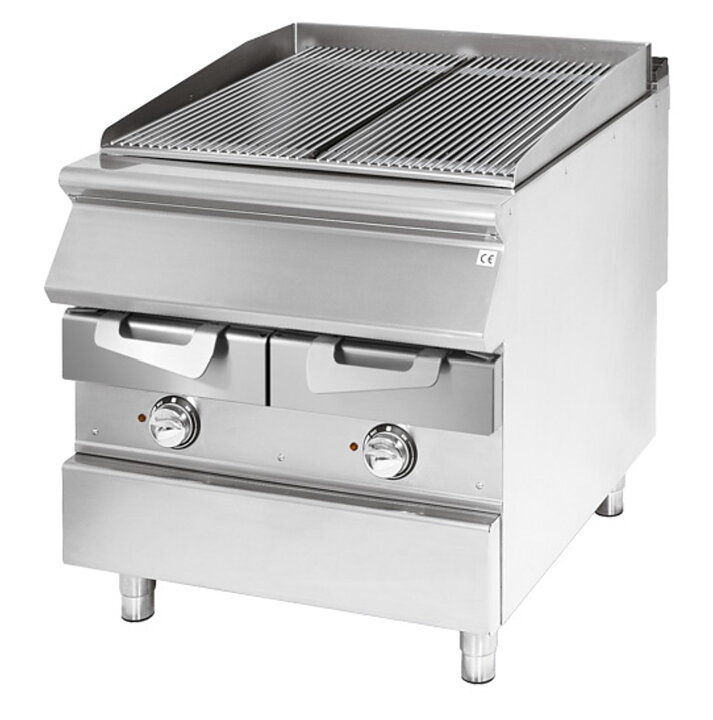 Vattengrill, elektrisk, 2 zoner, kött/fisk