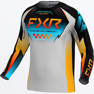 FXR - CLUTCH PRO MX - TRÖJA -  Grey/Sky/Orange