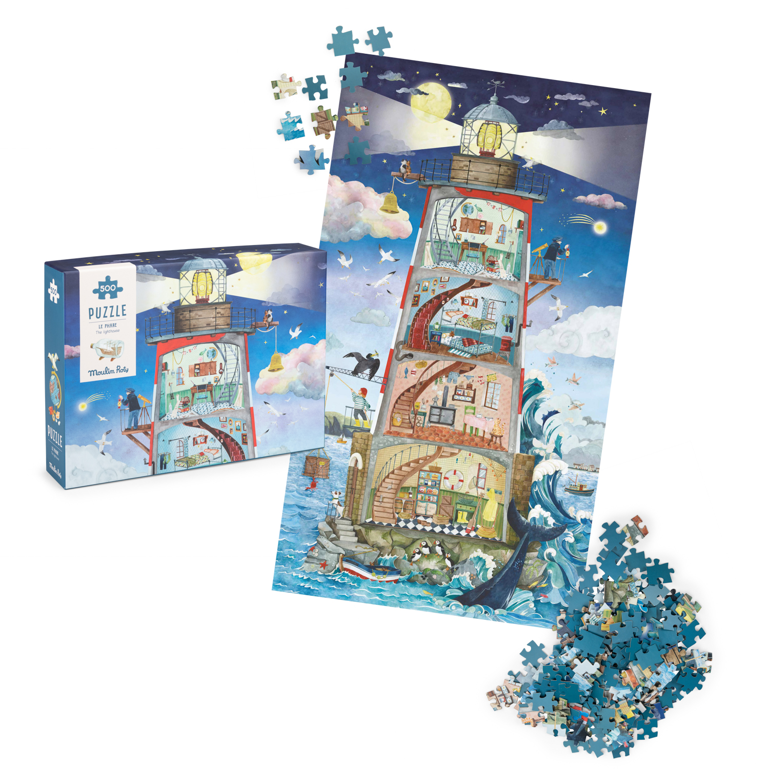 Moulin Roty : The Lighthouse - Pussel 500 bitar - 2