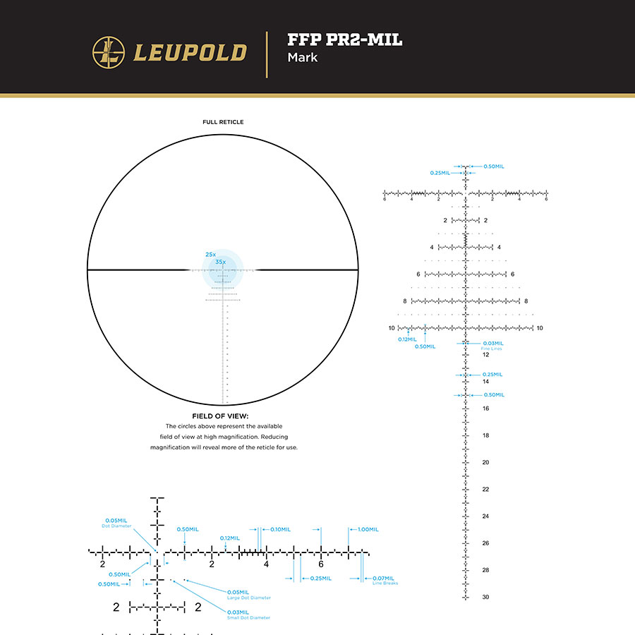 Leupold Mark 4HD 6-24x52 34mm M5C3 Side Focus FFP PR2-MIL - 6