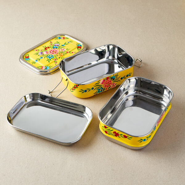 Stainless steel lunch box in tiffin style Yellow Spring, Dalit