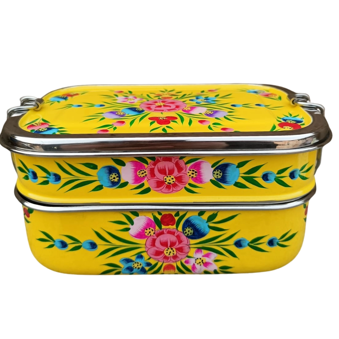 Stainless steel lunch box in tiffin style Yellow Spring, Dalit - 3