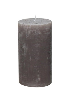 Gies Premium Rustikkerze Taupe | Ø 68 x H 130 mm