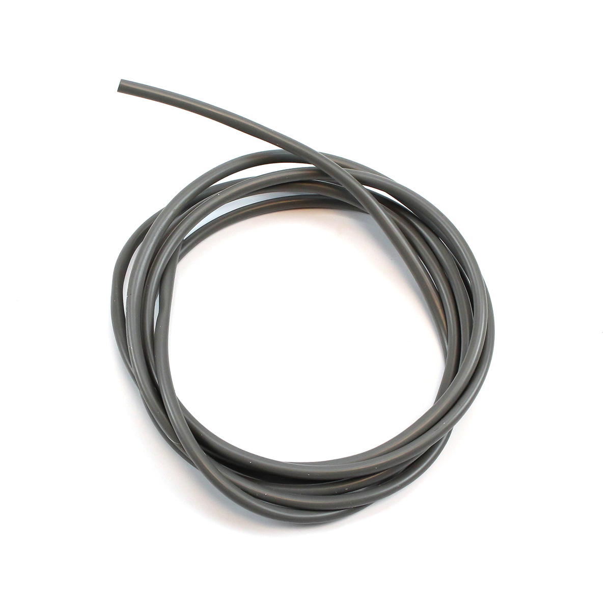 Kabelkappe grå, 4 mm. 2 meter lang