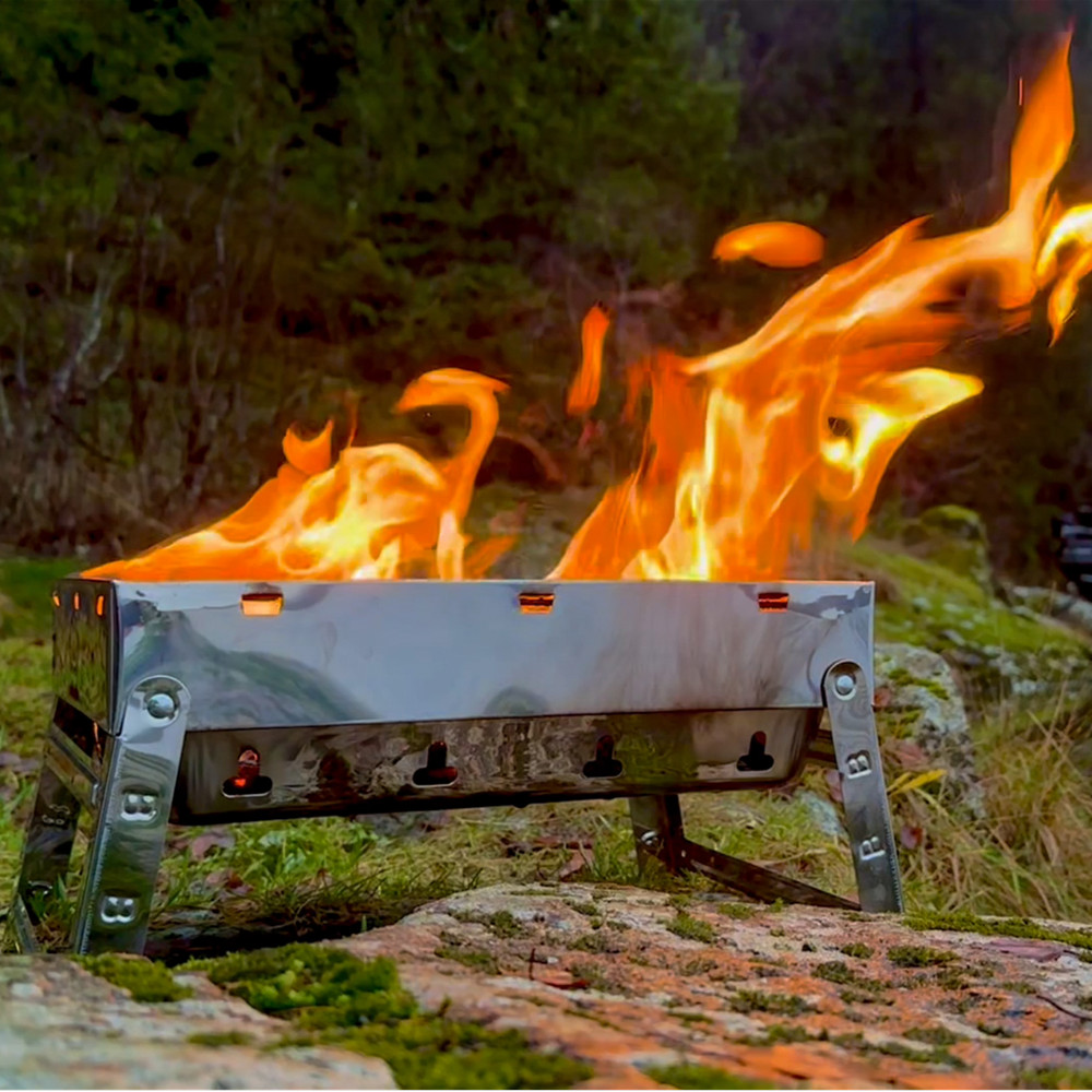 Hurricane Grill Box Campinggrill Rostfritt Stål  - 3