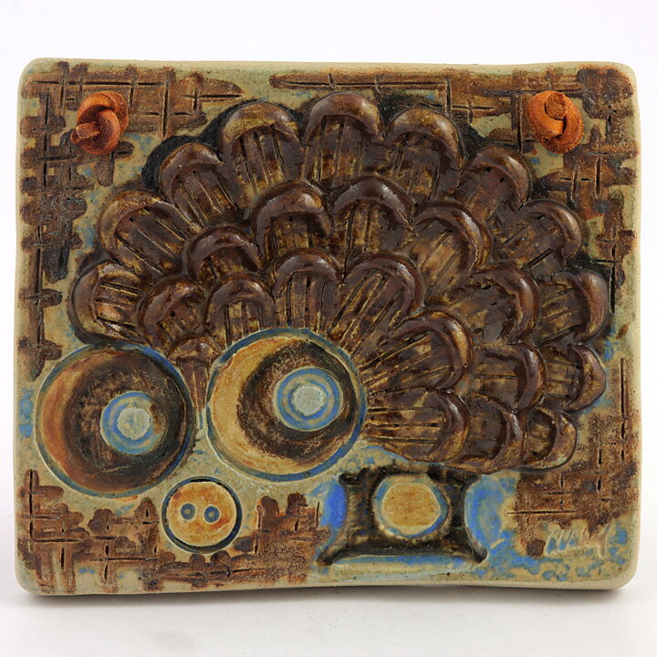 Ulla Winblad (1960s) Heartwarming Hedgehog Wall Plaque 13 cm (2)