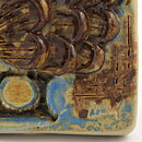 Ulla Winblad (1960s) Heartwarming Hedgehog Wall Plaque 13 cm (2)