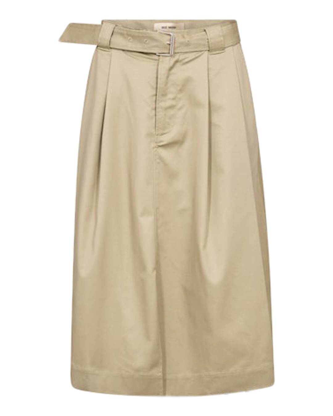 Kjol Koda billie med skärp twill mörkbeige - 3