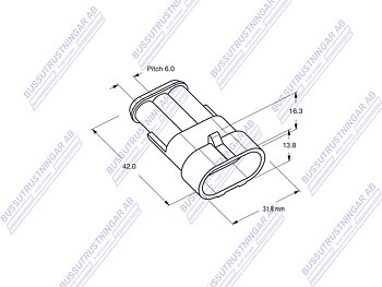 Kontaktstycke 4-polig AMP Superseal HANE