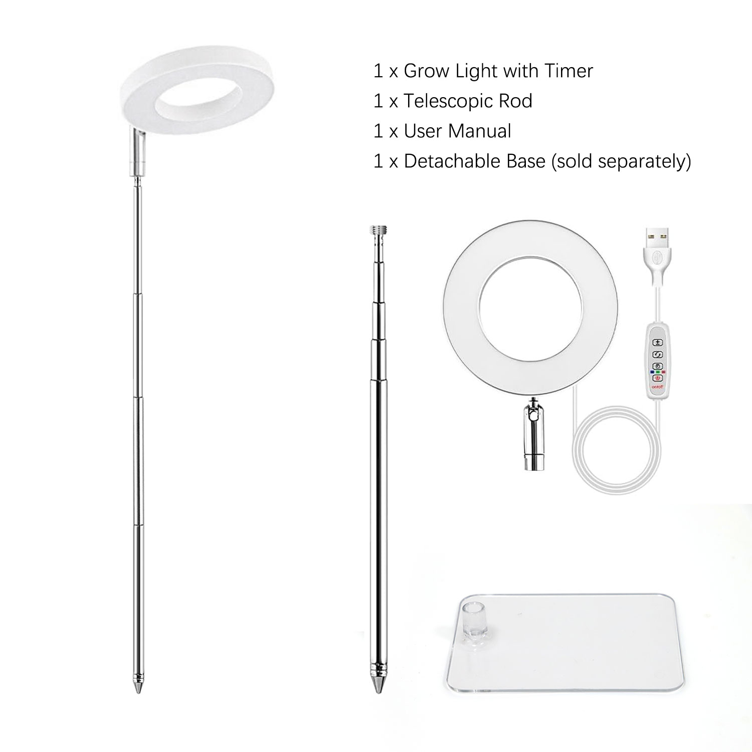 Växtlampa Angel Ring 5W - 7