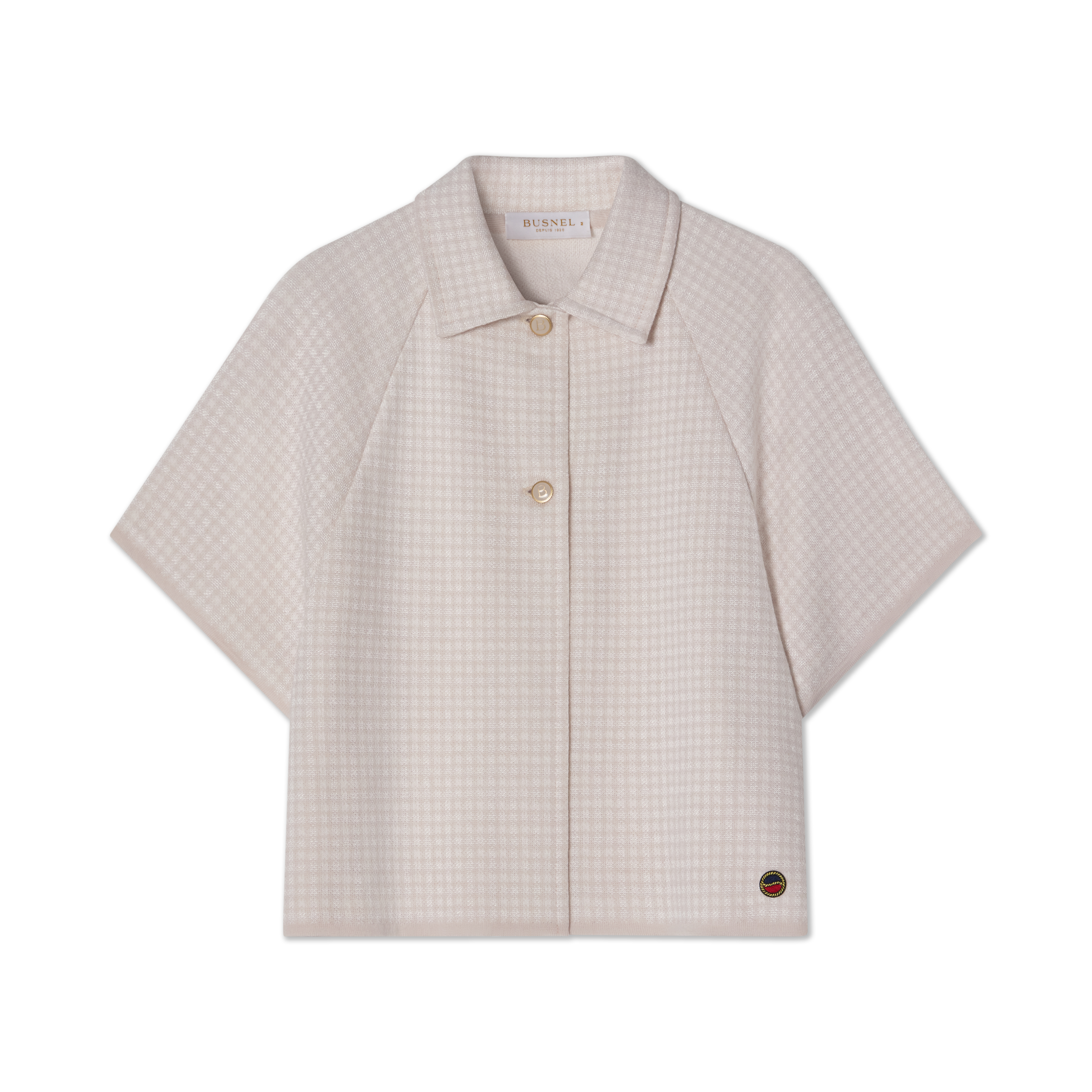 Busnel Amelie Cape Pepita, Light Rose